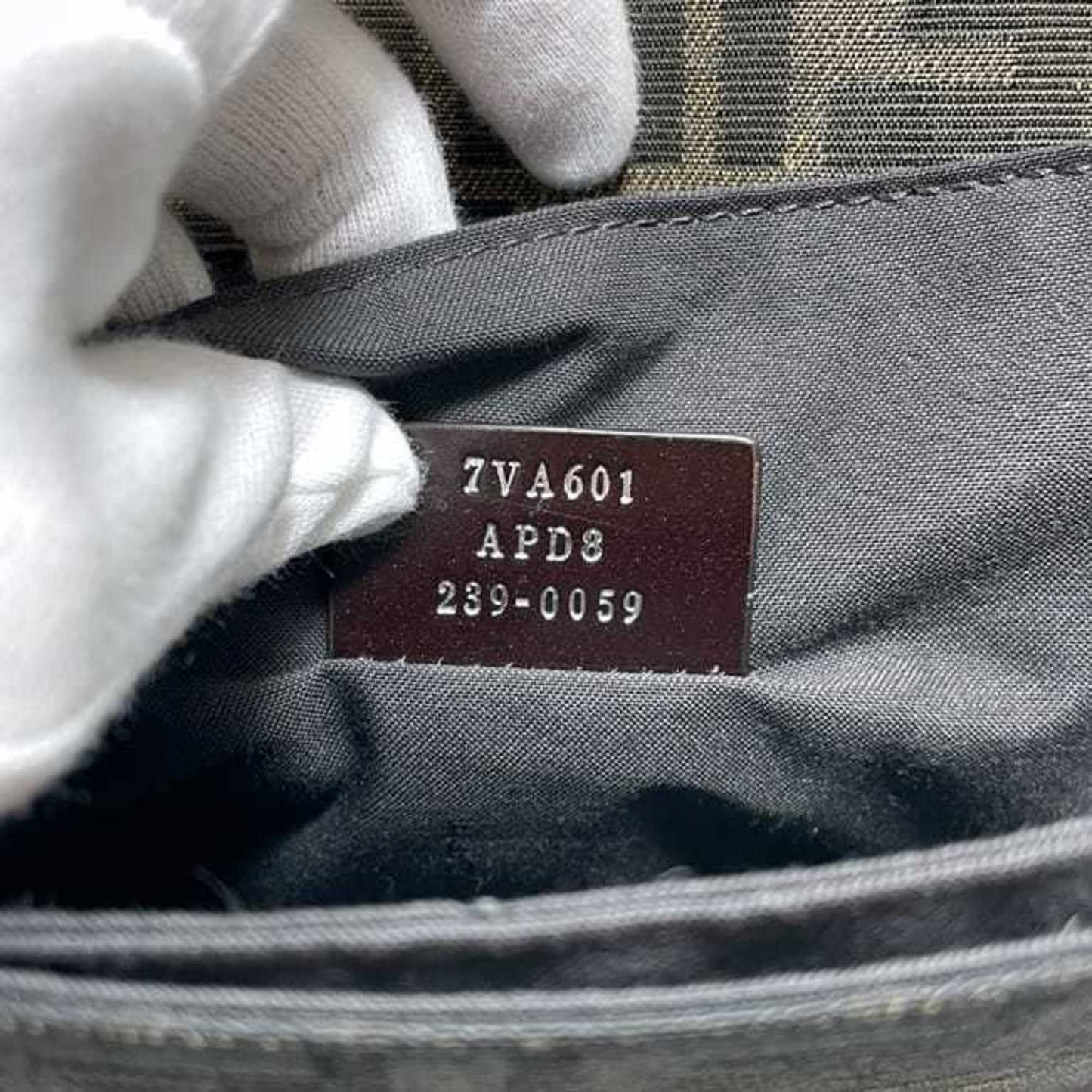 Fendi Canvas Black Shoulder Bags