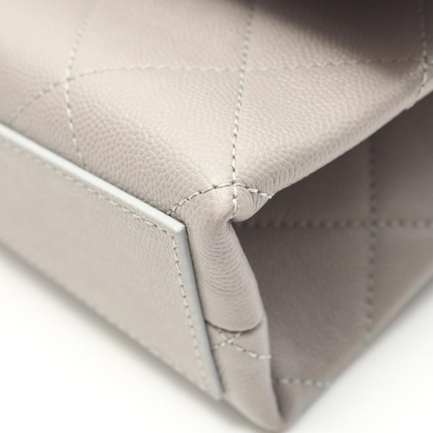Chanel Calfskin Gray Shoulder Bags