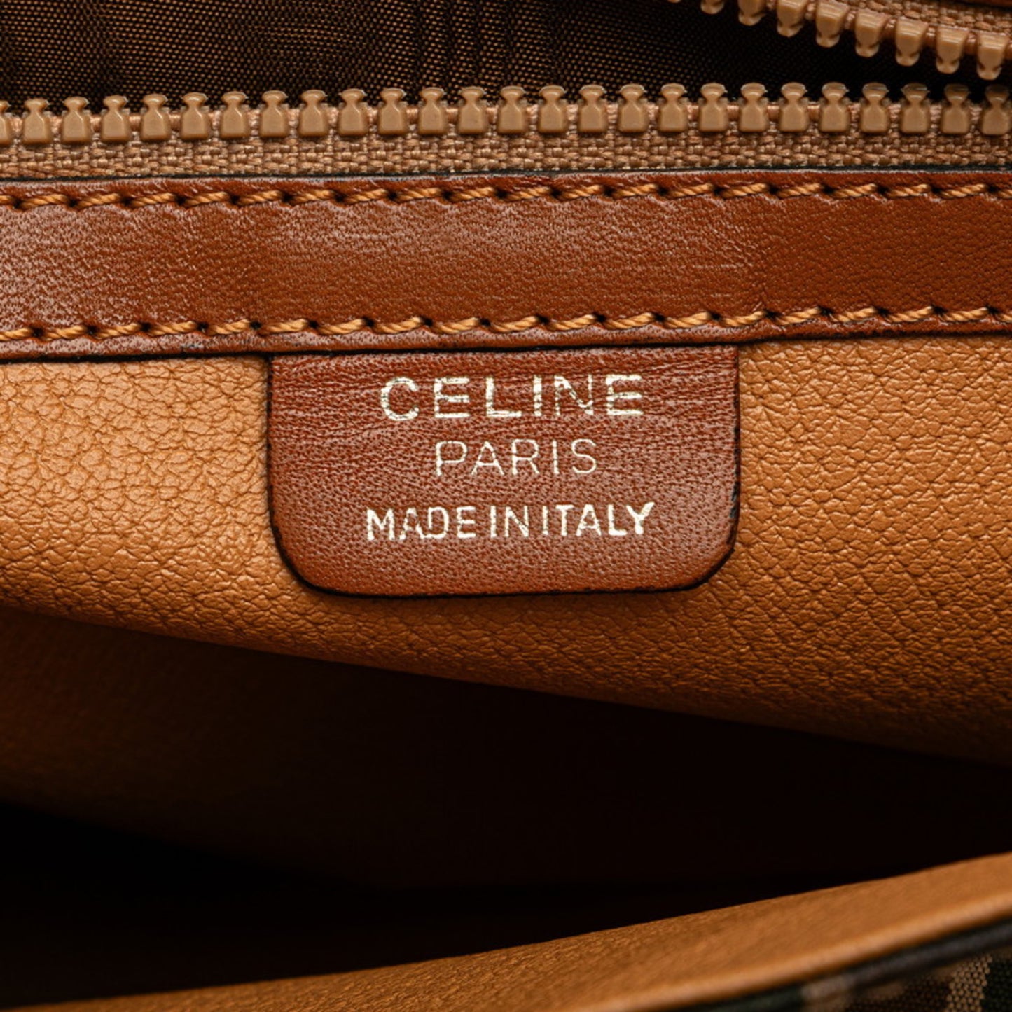 Celine Canvas Brown Shoulder Bags