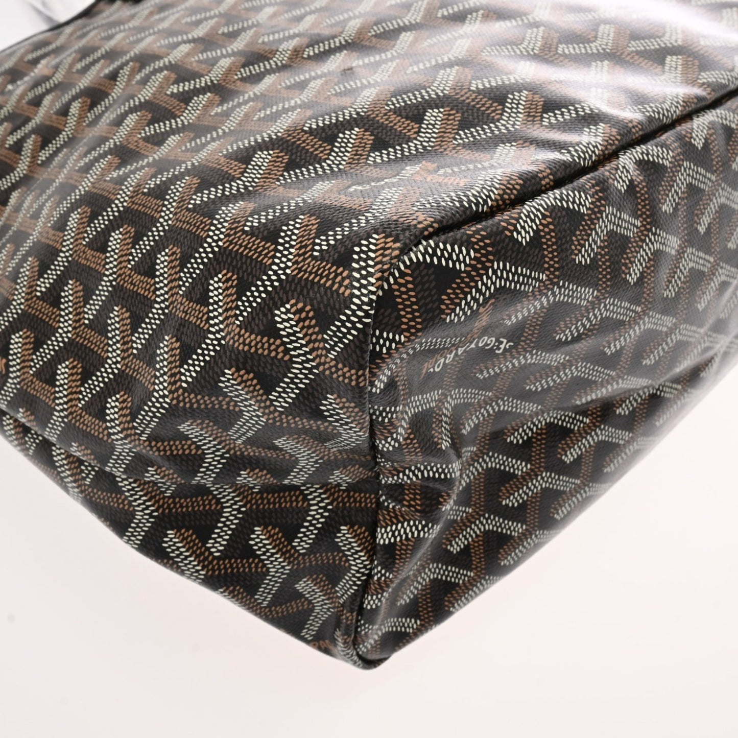 Goyard Pvc Black Tote Bags