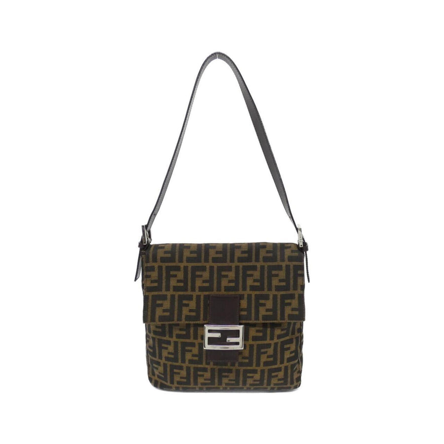 Fendi Canvas Brown Shoulder Bags