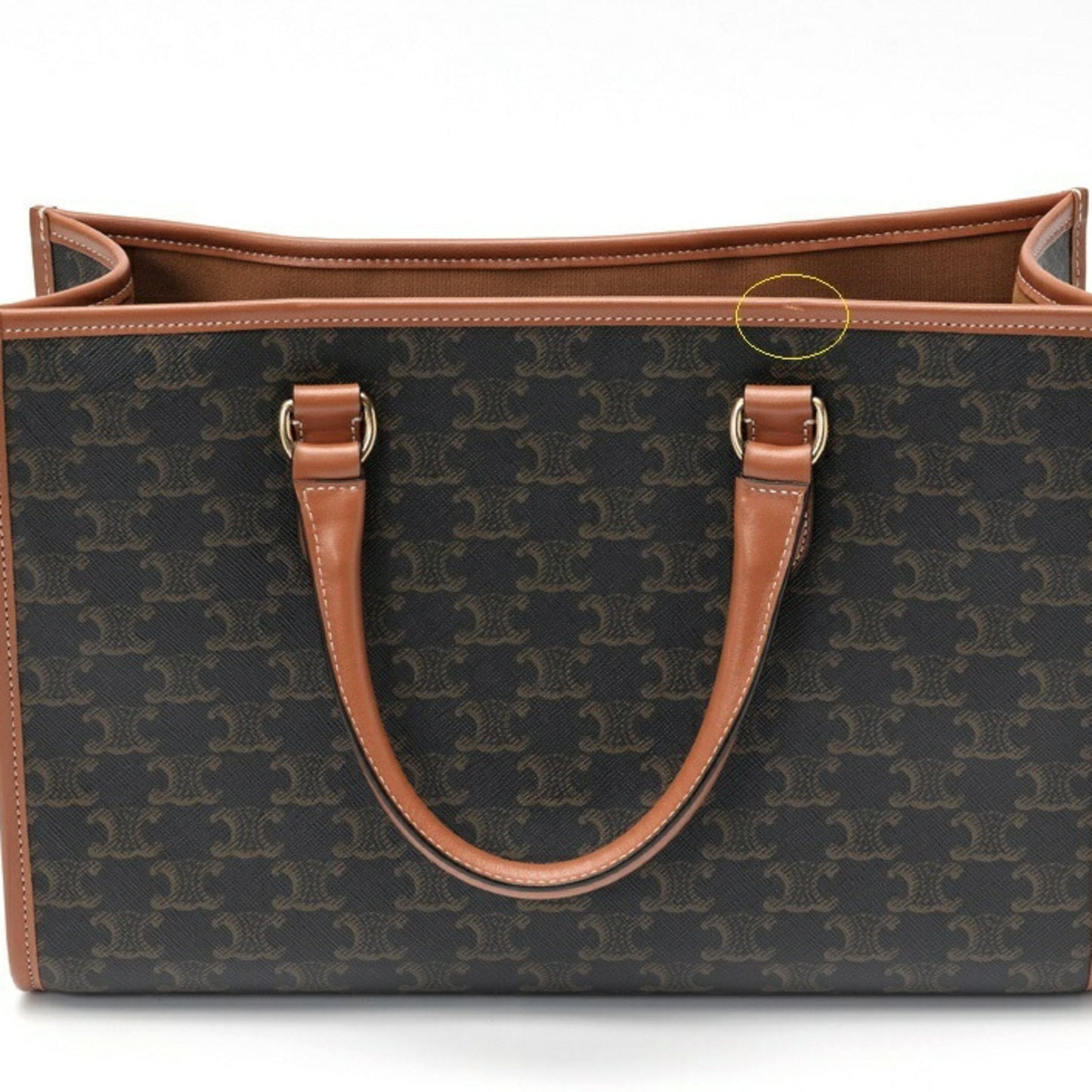 Celine Canvas Brown Tote Bags
