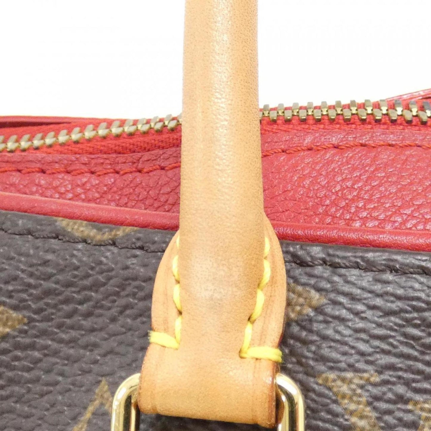 Louis Vuitton Coated Canvas Red Handbags