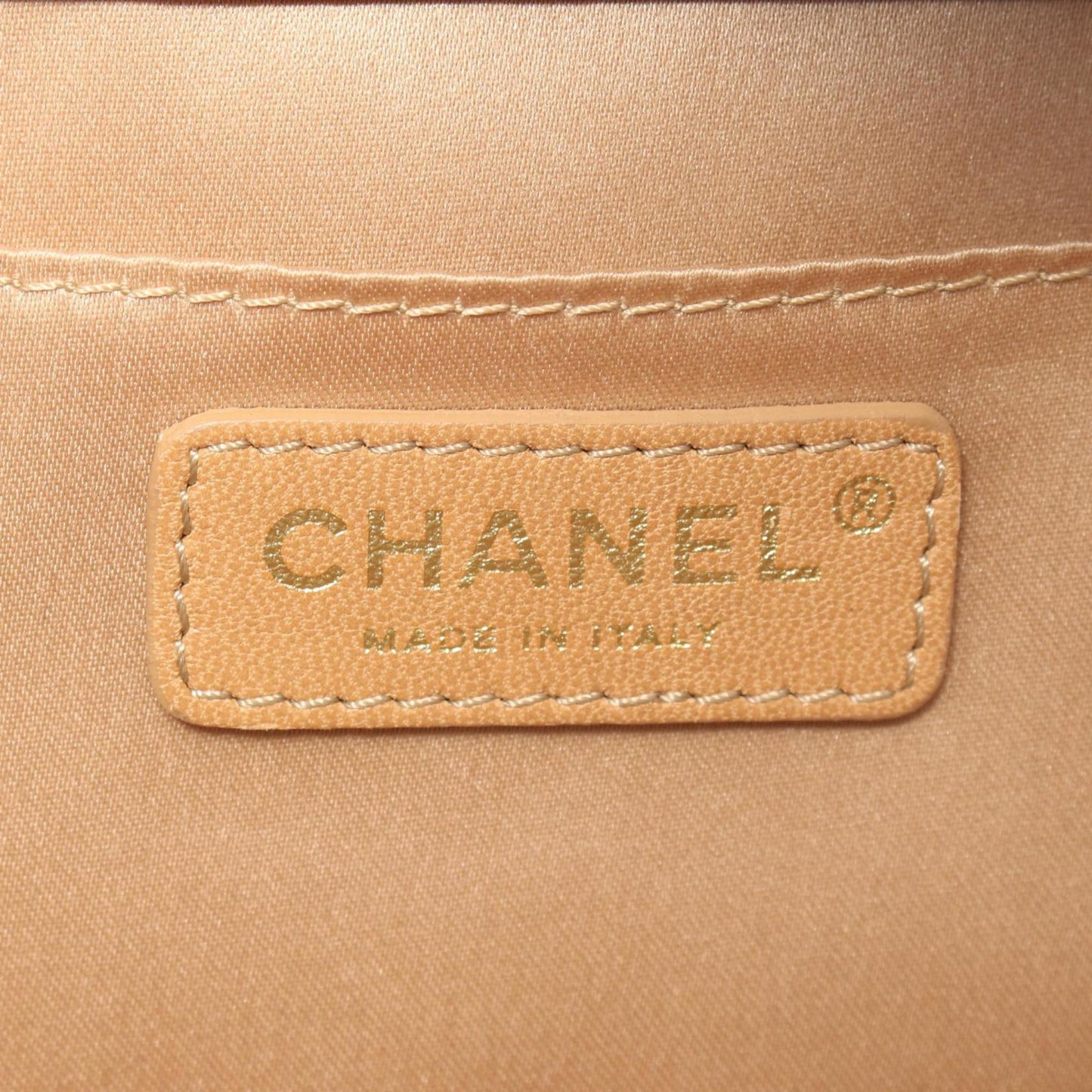 Chanel Patent Gold Shoulder Bags