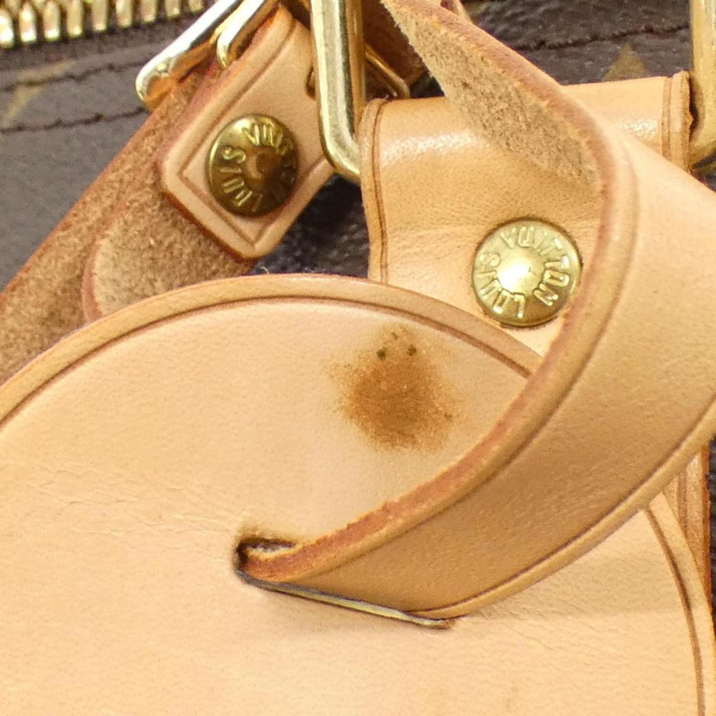 Louis Vuitton Coated Canvas Brown Travel Bags