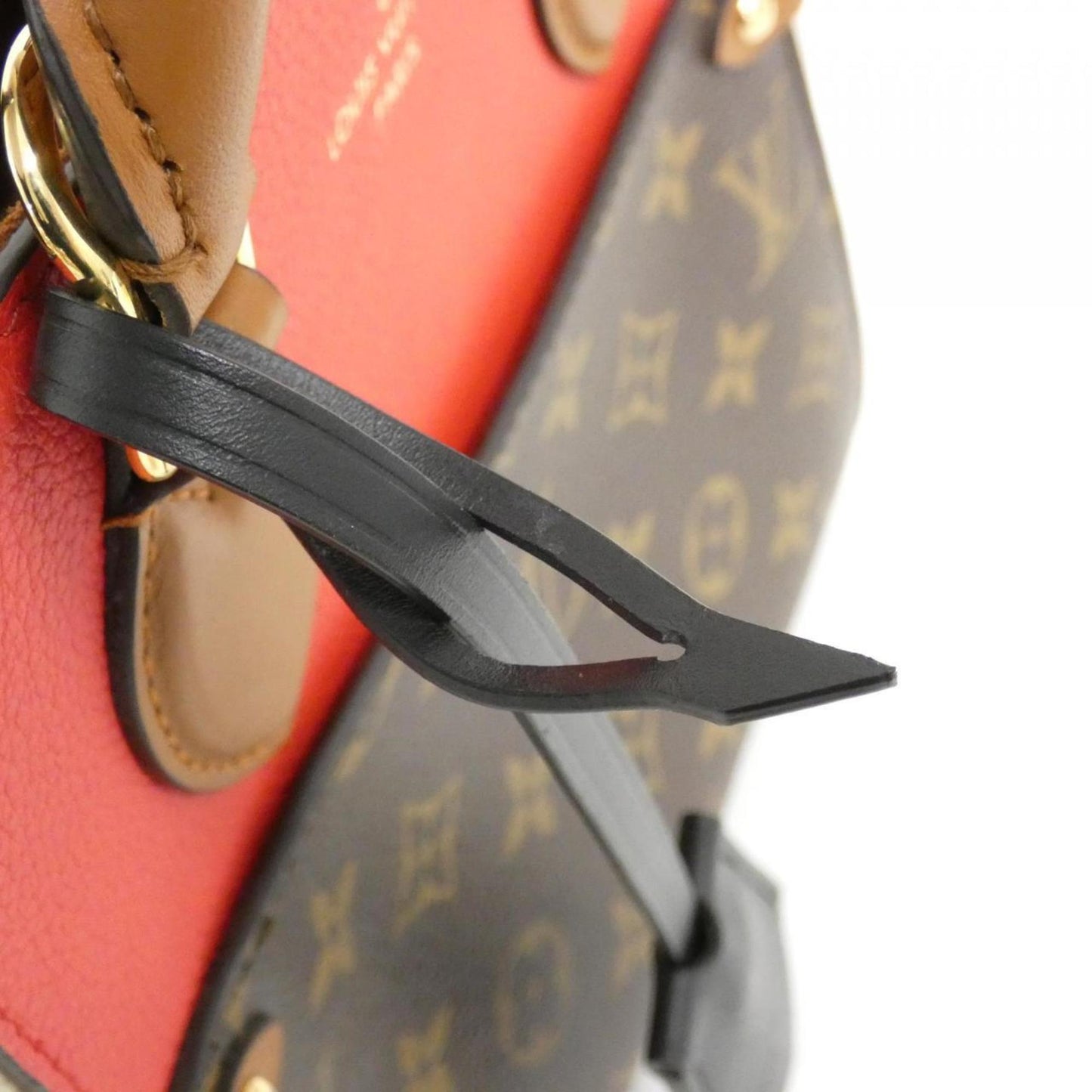 Louis Vuitton Coated Canvas Red Handbags