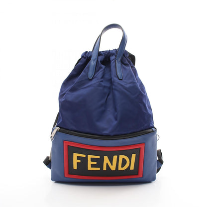 Fendi Nylon Blue Backpacks