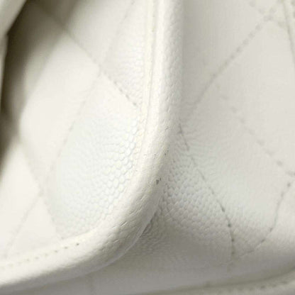Chanel Calfskin White Shoulder Bags