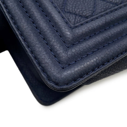 Chanel Calfskin Blue Shoulder Bags