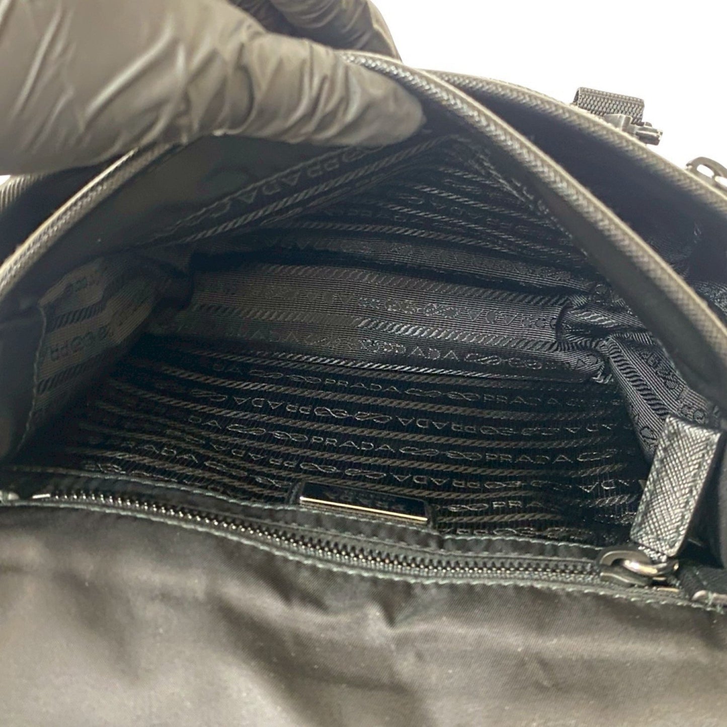 Prada Nylon Black Shoulder Bags