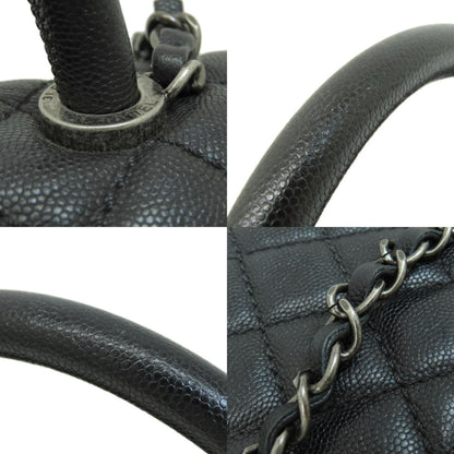 Chanel Calfskin Black Handbags