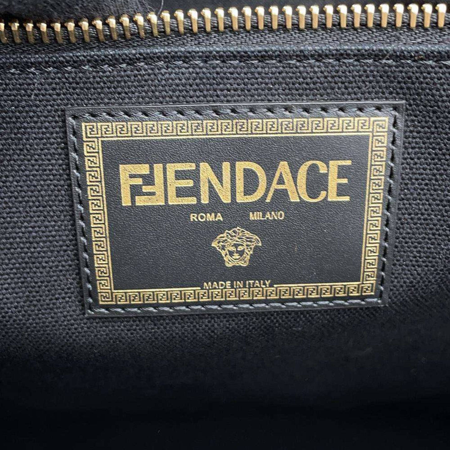 Fendi Canvas Black Shoulder Bags