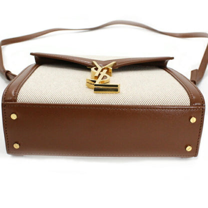 Saint Laurent Canvas Brown Shoulder Bags