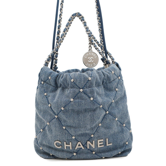 Chanel Denim Blue Handbags