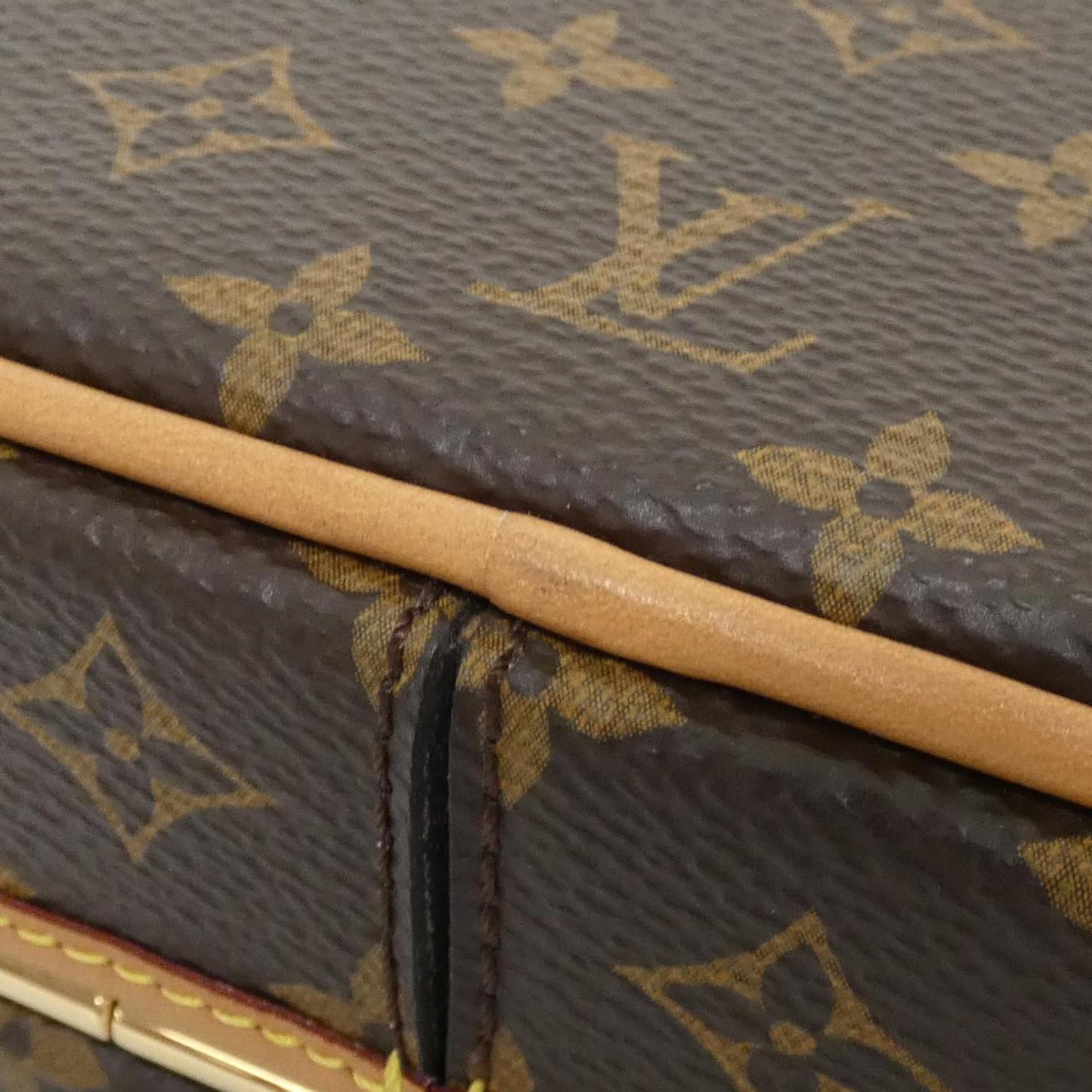 Louis Vuitton Coated Canvas Brown Handbags