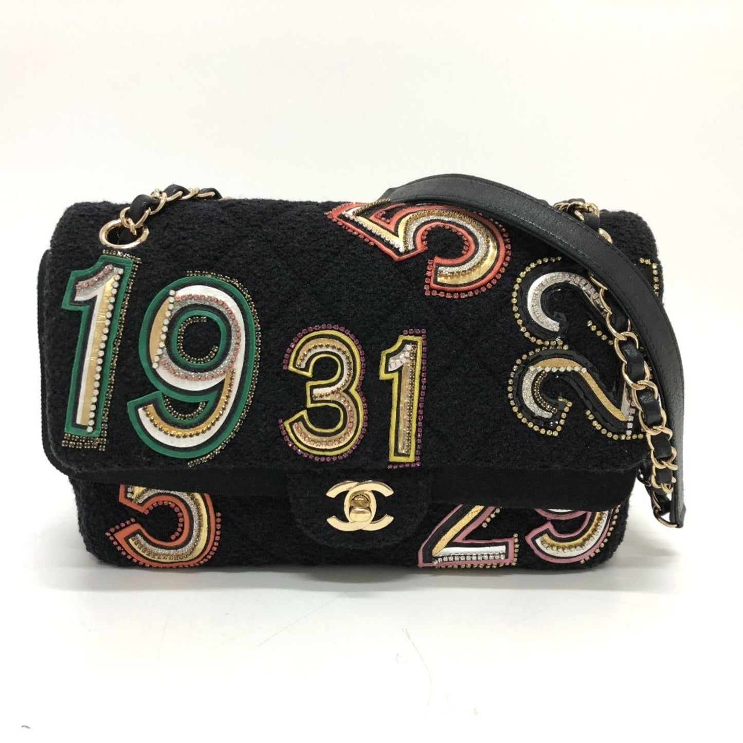 Chanel Canvas Black Shoulder Bags