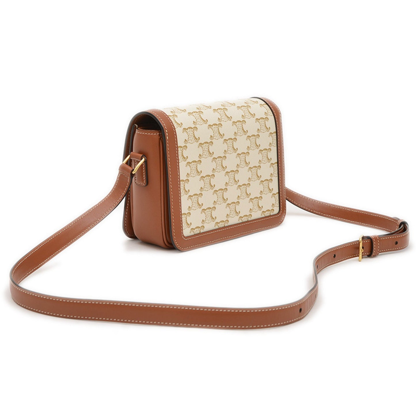 Celine Canvas Brown Shoulder Bags