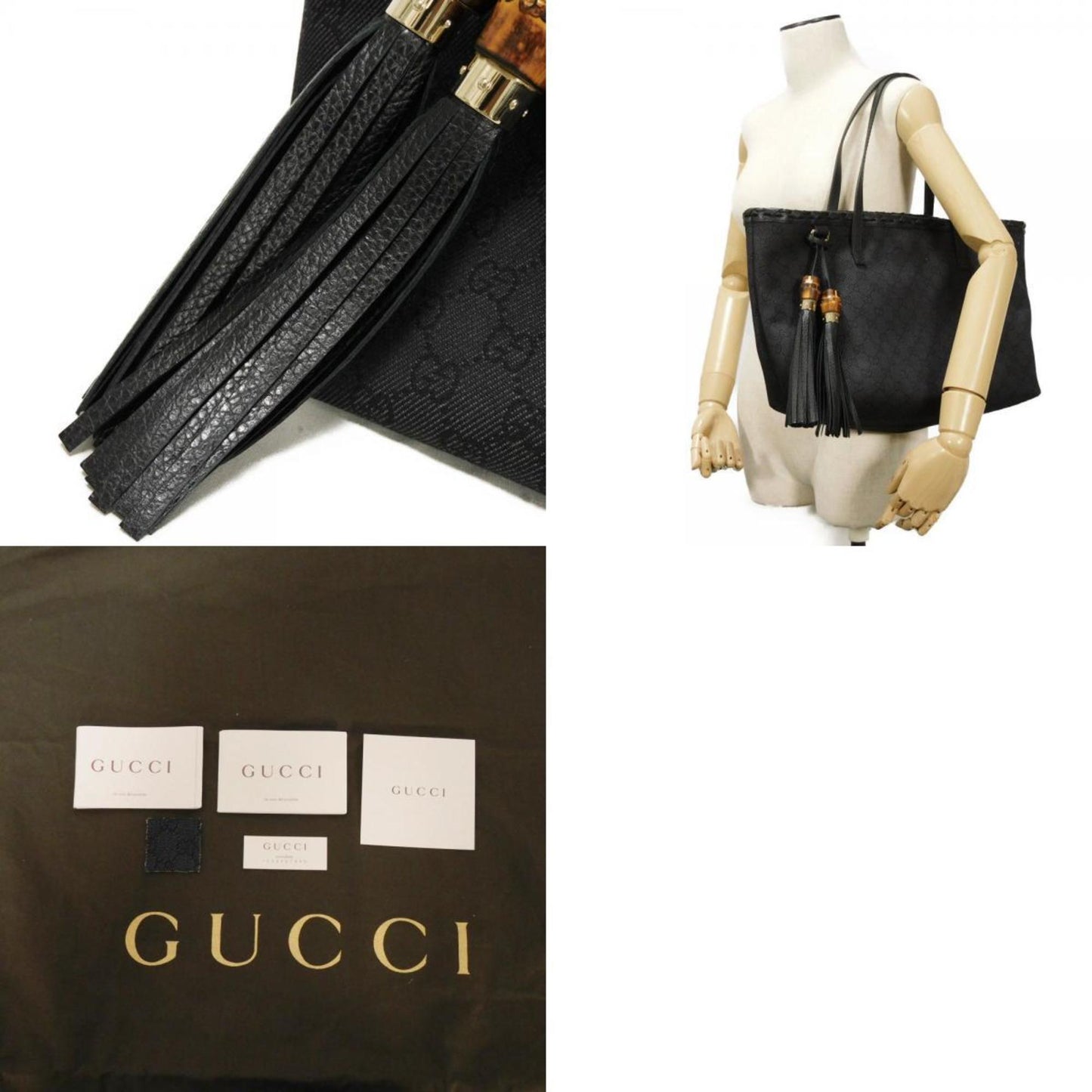 Gucci Denim Black Shoulder Bags