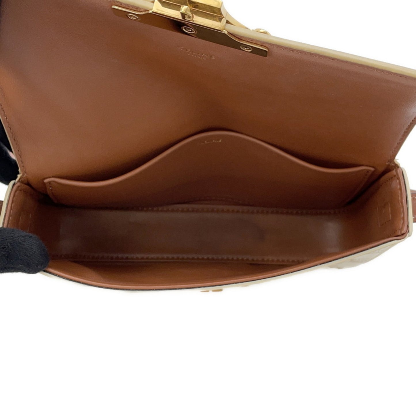 Celine Pvc White Shoulder Bags