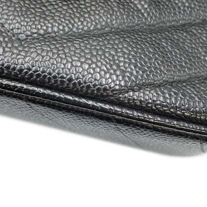 Chanel Calfskin Black Shoulder Bags