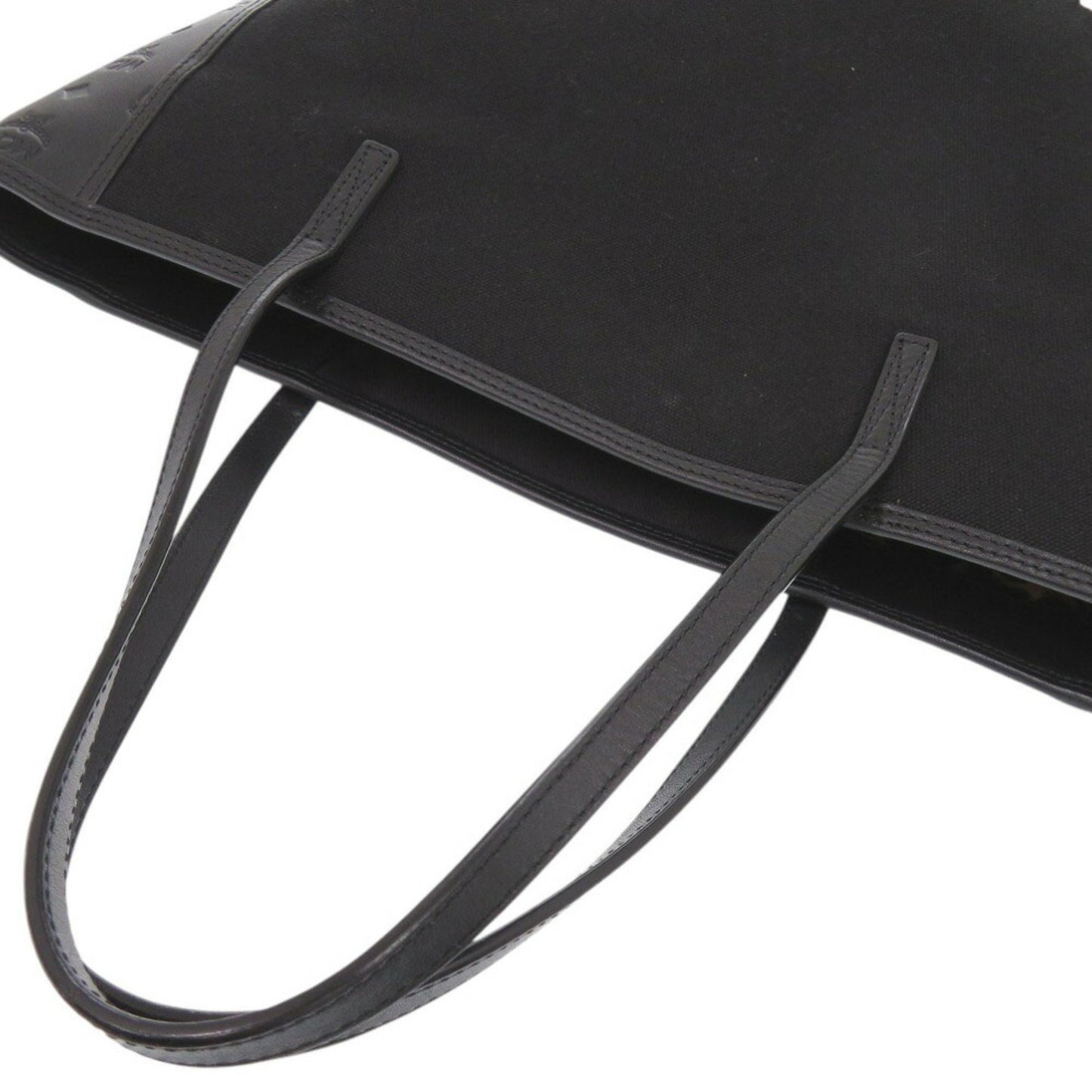 Mcm Canvas Black Tote Bags