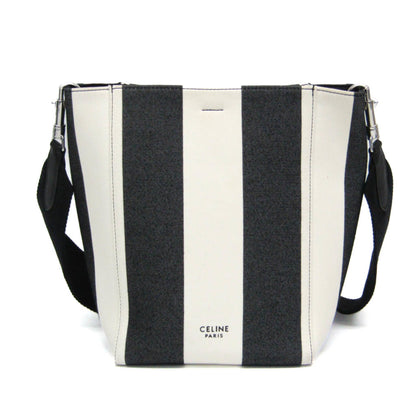 Celine Canvas Black Shoulder Bags