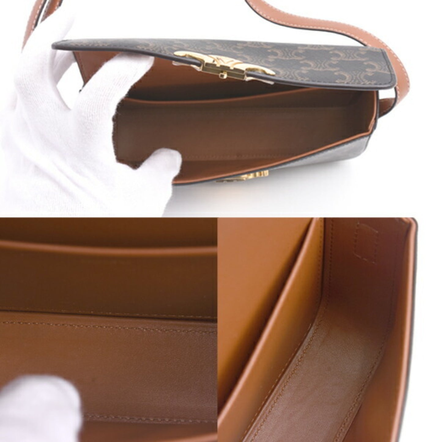 Celine Pvc Brown Shoulder Bags