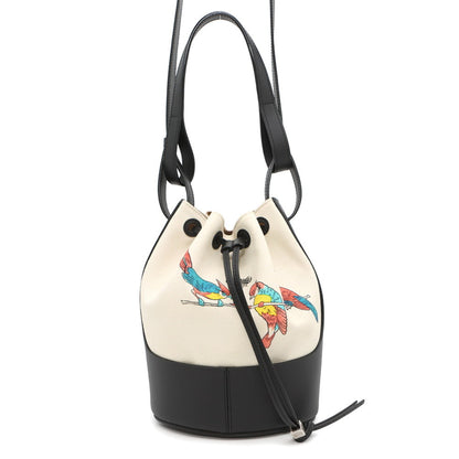Loewe Canvas Black Shoulder Bags