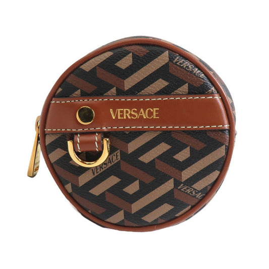 Versace Coated Canvas Brown Small Bags