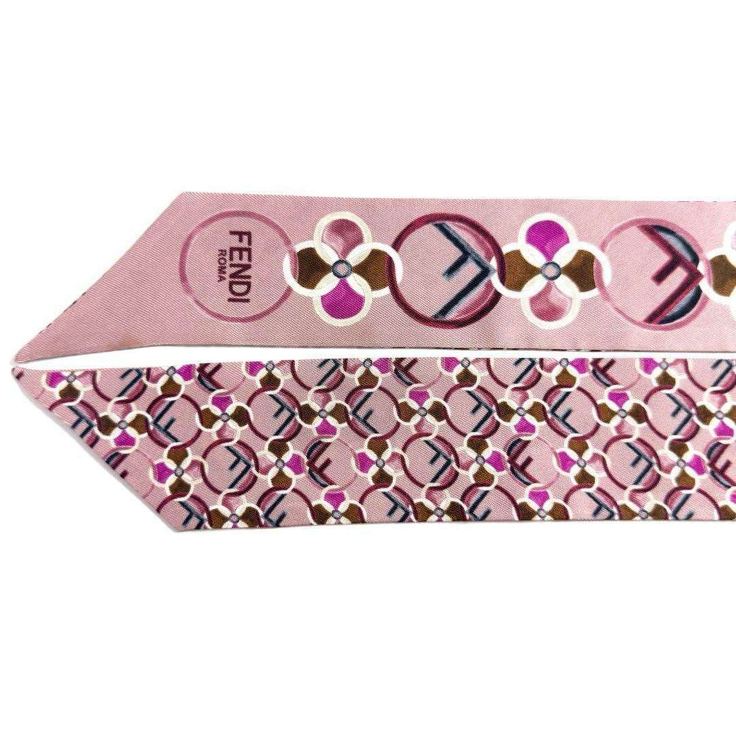 Fendi Silk Pink Scarves