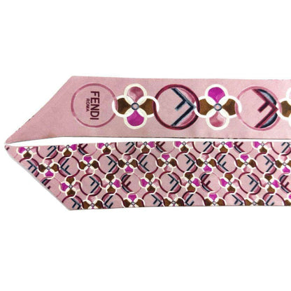 Fendi Silk Pink Scarves