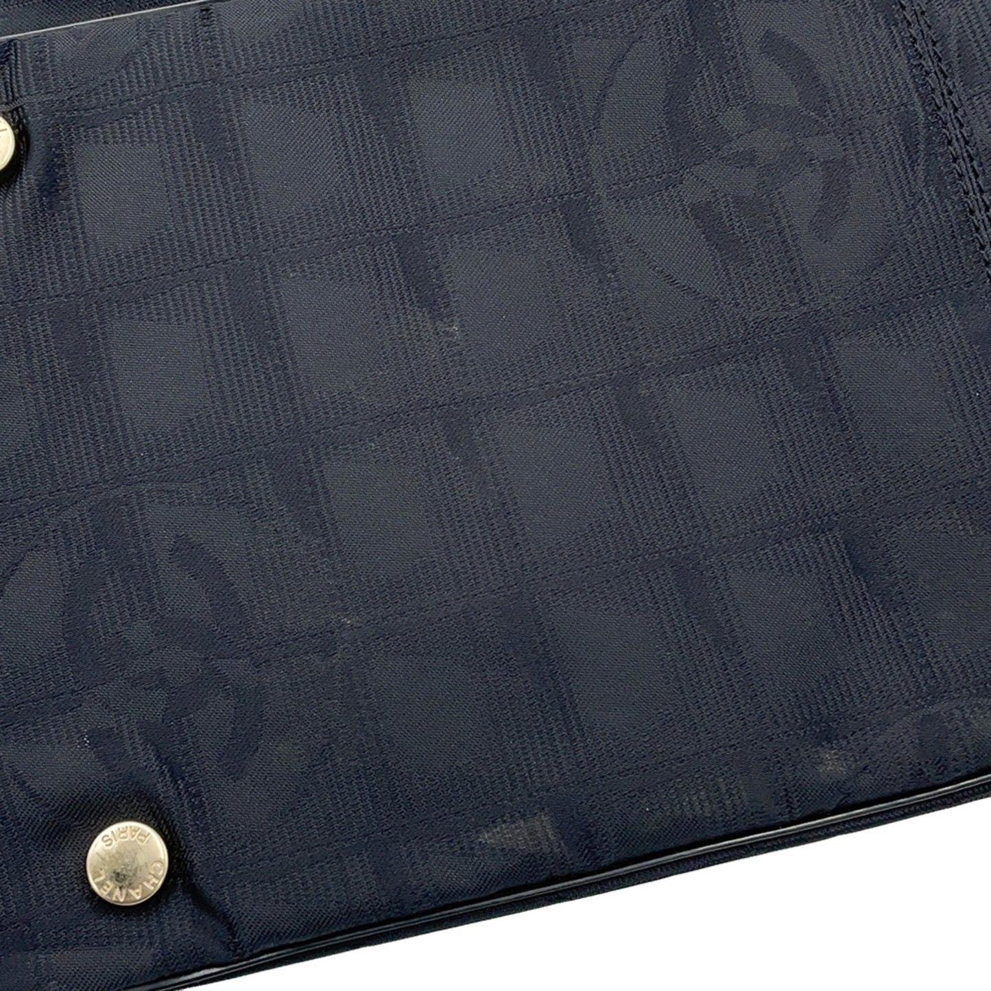 Chanel Woven Fabric Black Tote Bags