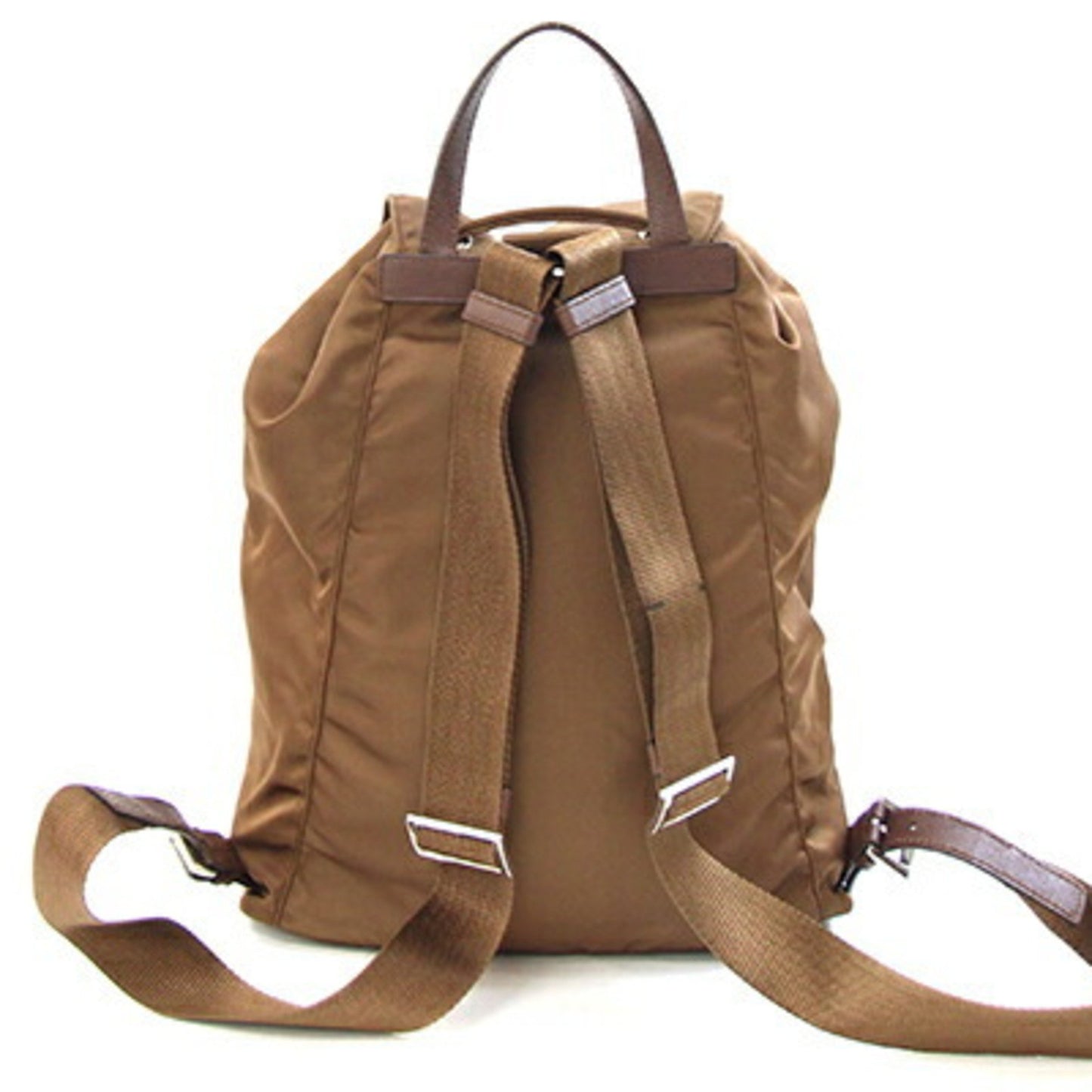 Prada Nylon Brown Backpacks
