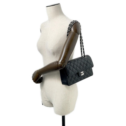 Chanel Calfskin Black Shoulder Bags