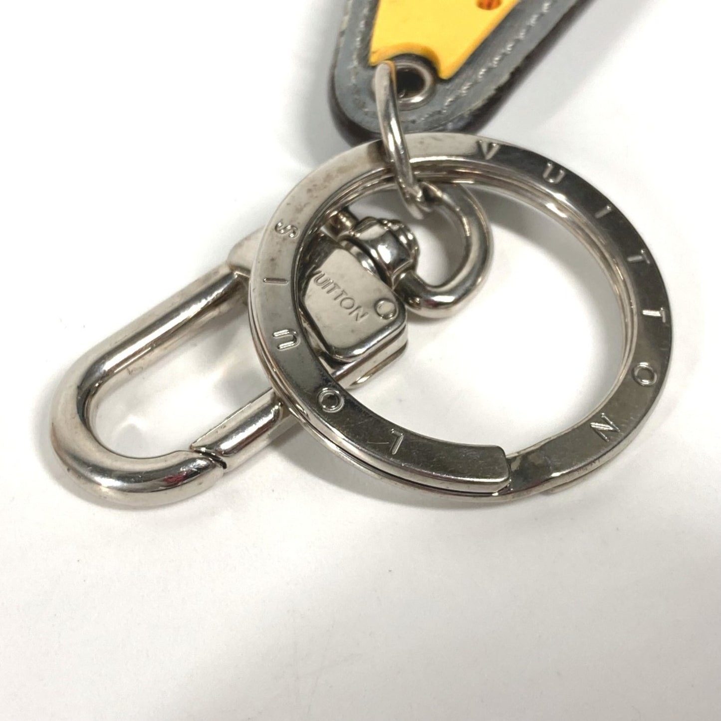 Louis Vuitton Faux Leather Silver Key Rings