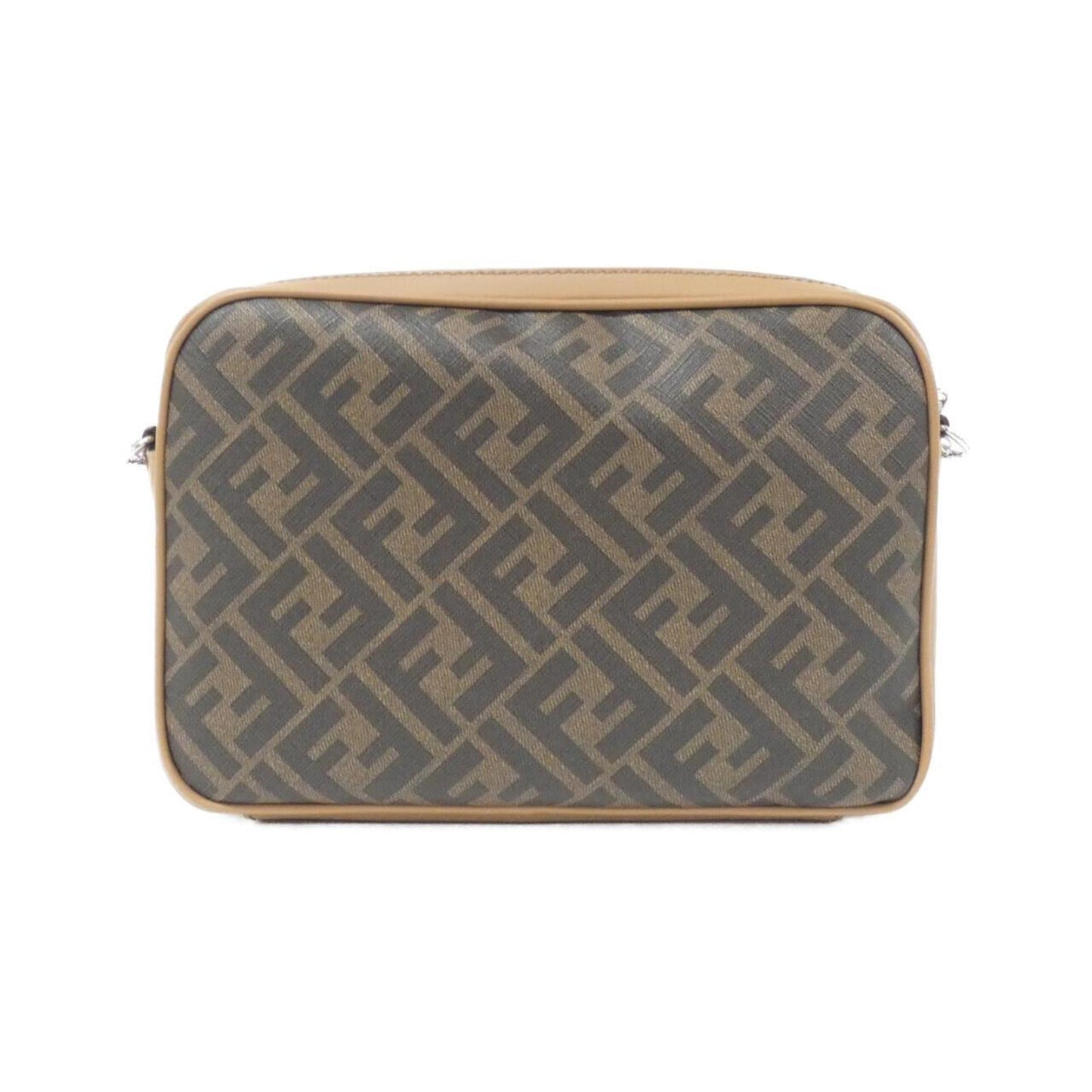Fendi Coated Canvas Brown Shoulder Bags