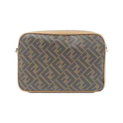 Fendi Coated Canvas Brown Shoulder Bags