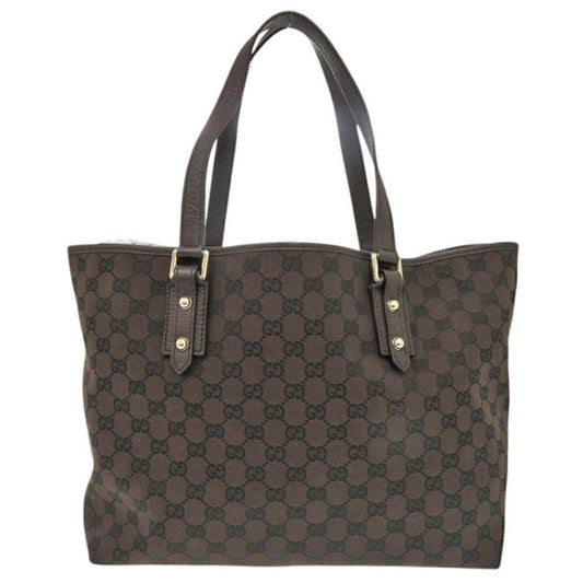 Gucci Canvas Brown Tote Bags