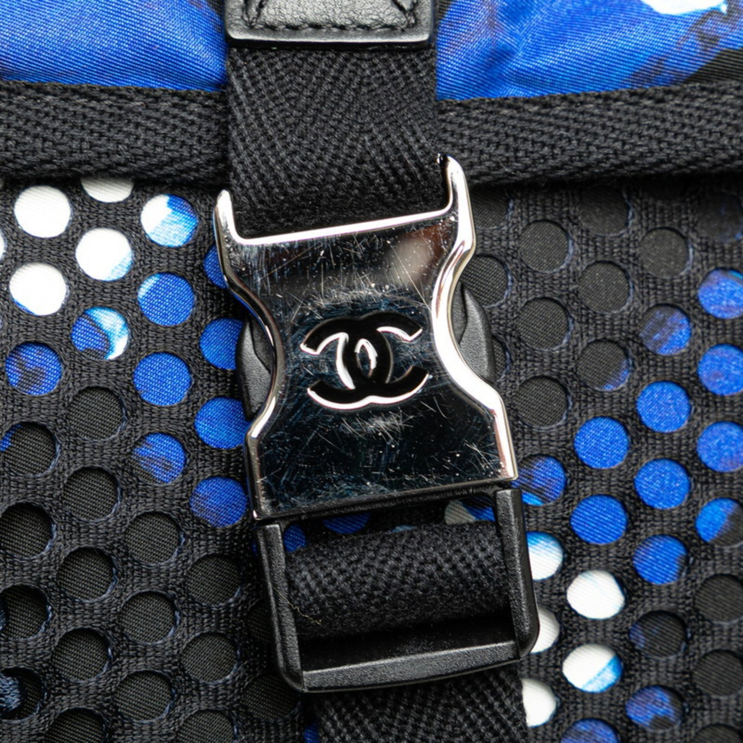 Chanel Nylon Blue Shoulder Bags