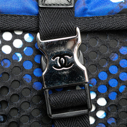 Chanel Nylon Blue Shoulder Bags
