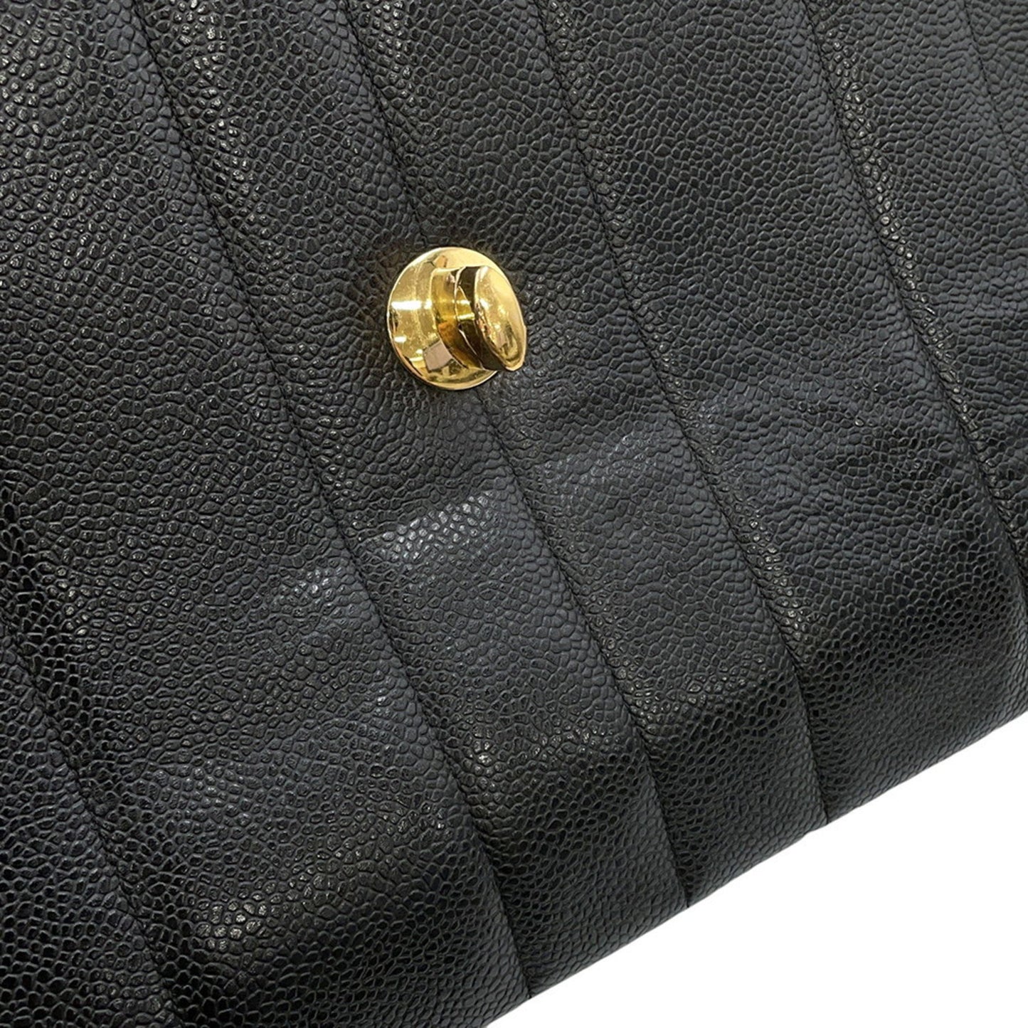 Chanel Calfskin Black Shoulder Bags