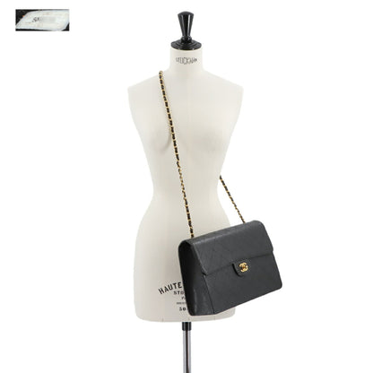 Chanel Calfskin Black Shoulder Bags