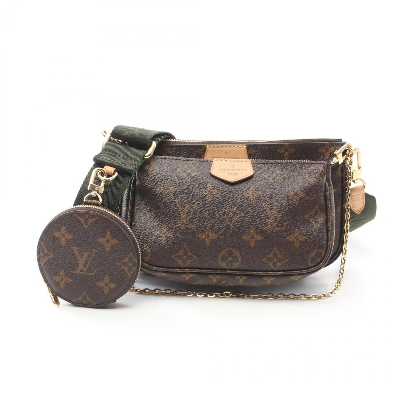 Louis Vuitton Coated Canvas Brown Shoulder Bags