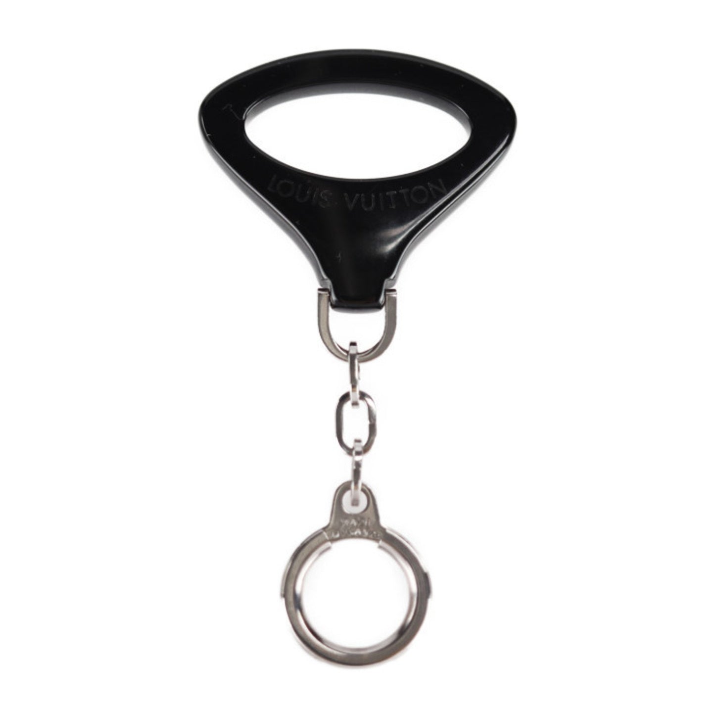 Louis Vuitton Glossy Material Black Key Rings