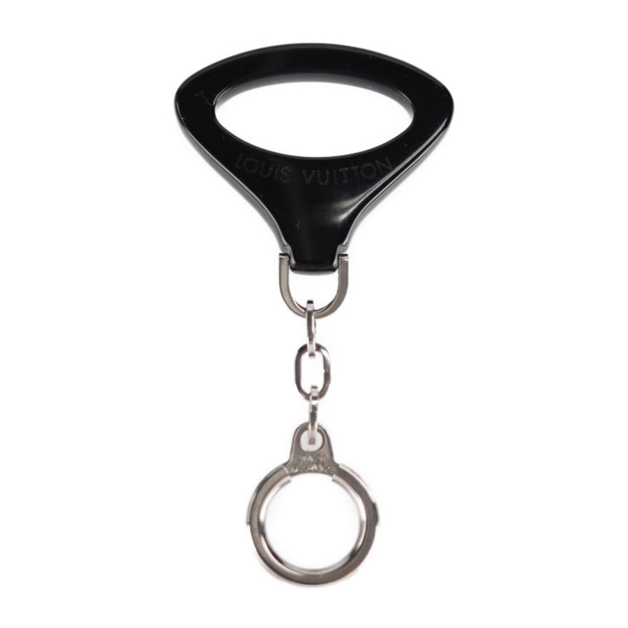 Louis Vuitton Glossy Material Black Key Rings