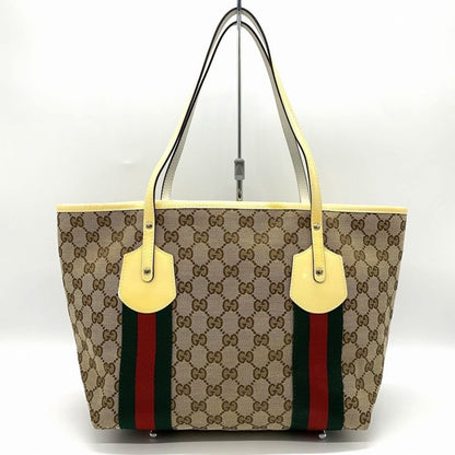 Gucci Canvas Brown Tote Bags