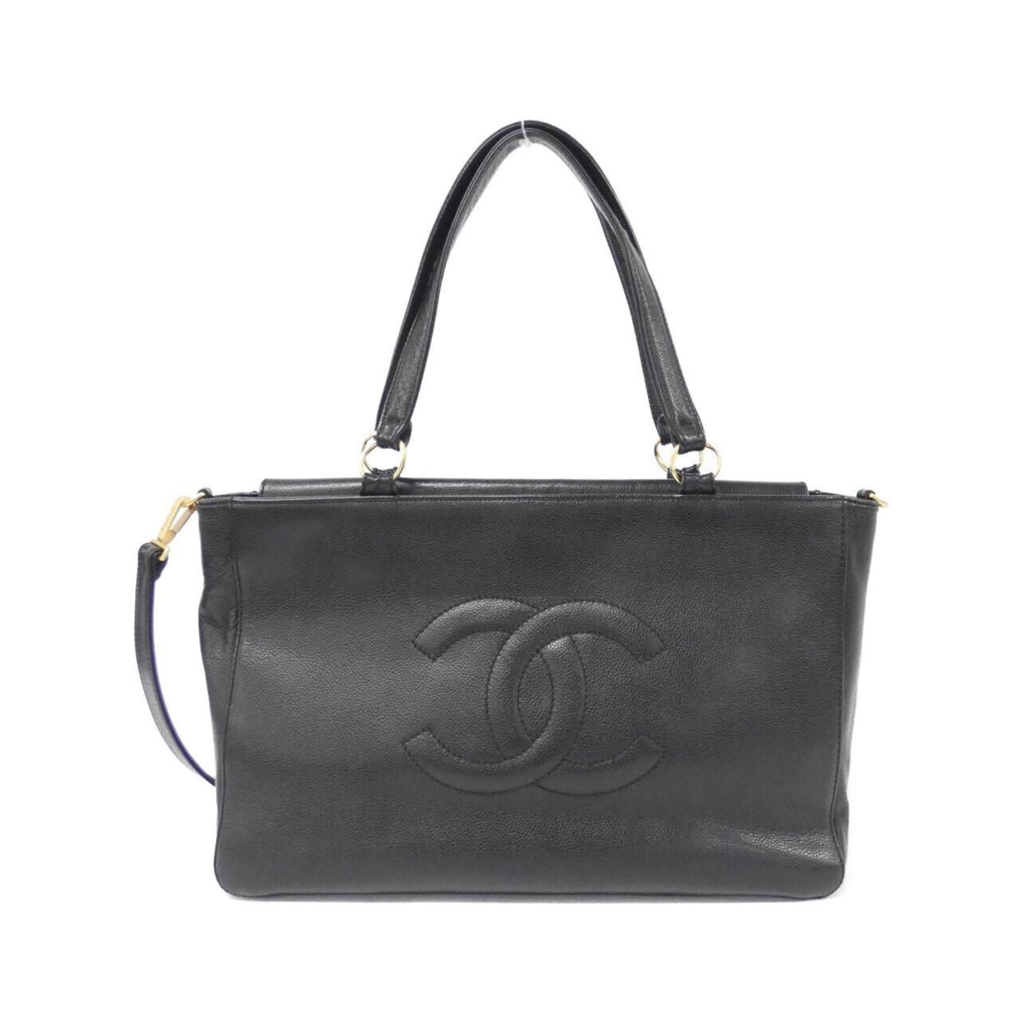 Chanel Calfskin Black Handbags
