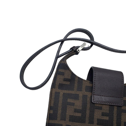Fendi Canvas Brown Shoulder Bags