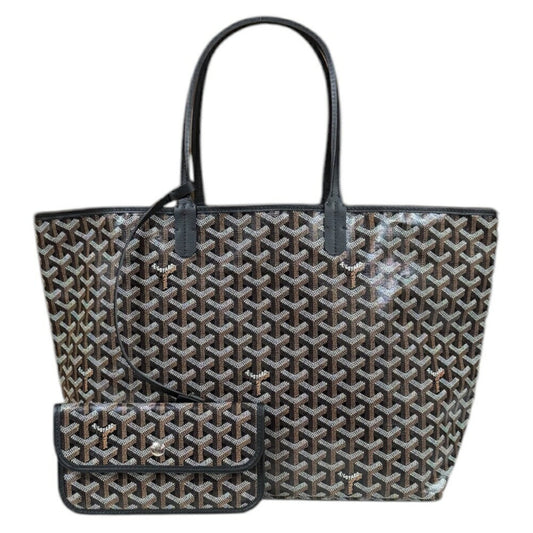 Goyard Pvc Black Tote Bags