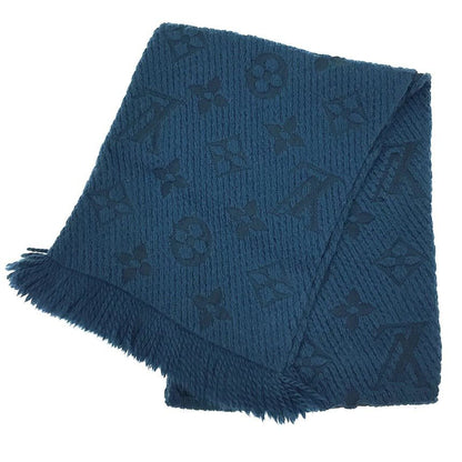 Louis Vuitton Wool Blue Scarves